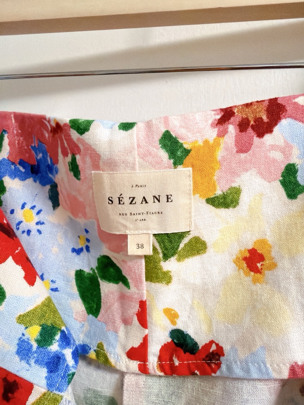 Sezane Tyson Shorts Pastel Flowers 6/38 - Picture 7 of 8